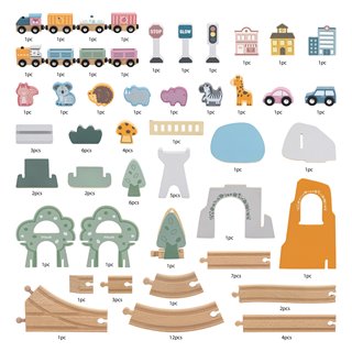 Train set 90 pieces